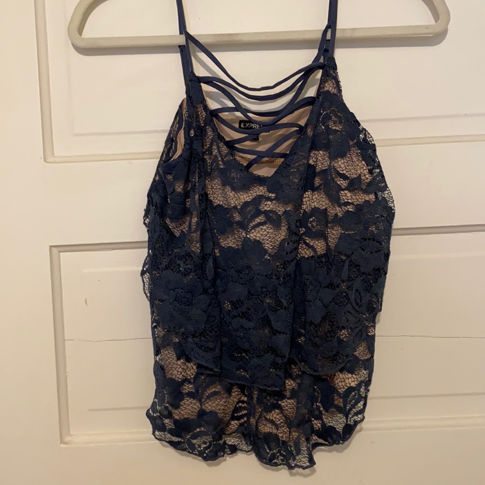 Lace up tank top from Express
